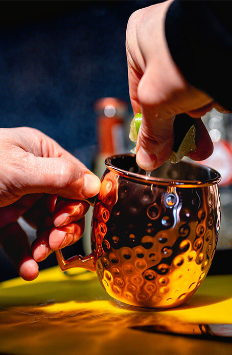 Frisdrank met rietje